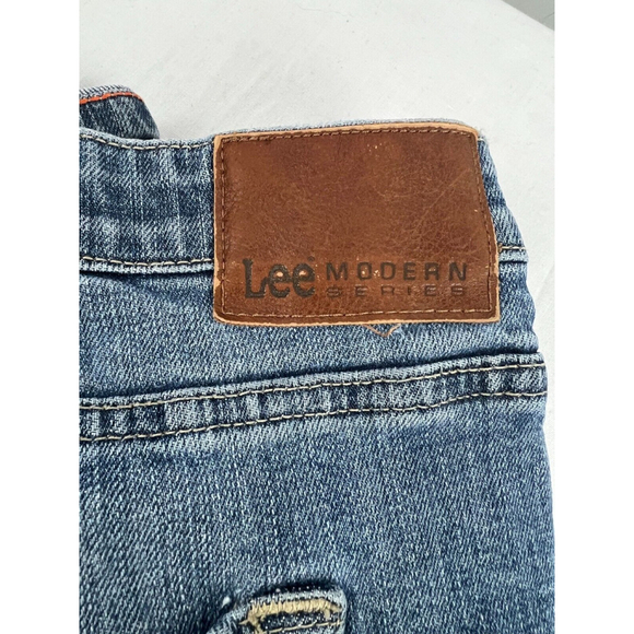 Men's LEE L642 Modern Series Relaxed Fit Straight Leg Jeans Size 46x30 Blue EUC - Picture 5 of 5